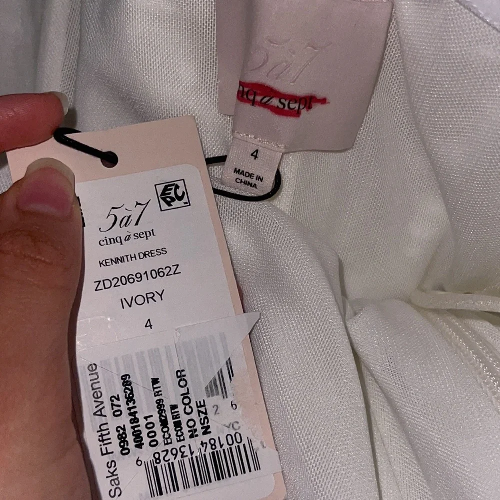 Cinq a Sept Kennith Dress in Ivory - Picture 11 of 16